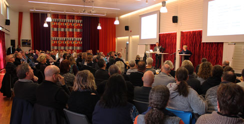 Arbetsmiljökonferens på Viskadalen med drygt 140 skyddsombud och arbetsmiljöinspektörer.